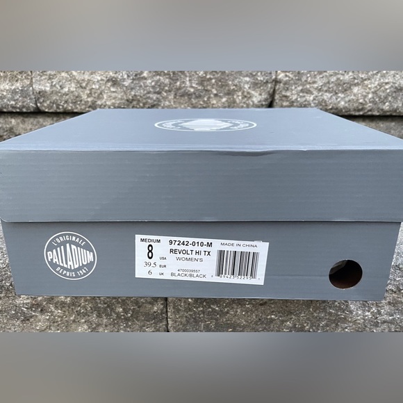 NEW Women’s Size 8 Palladium Revolt Hi TX Top Black Platform Boots chunky soles - Picture 4 of 12